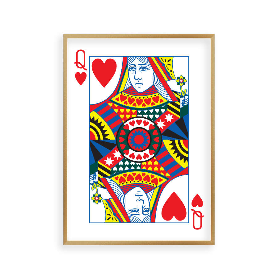 Queen Of Hearts Print