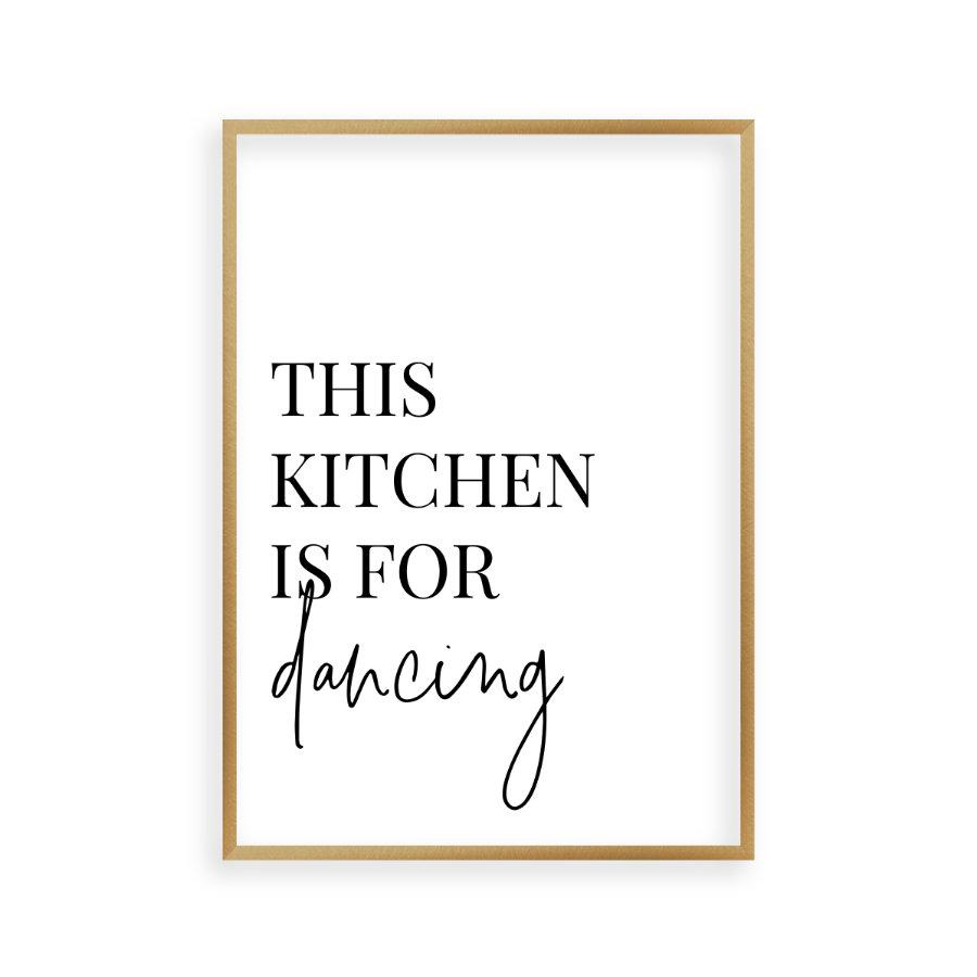 This Kitchen Is For Dancing Print - Blim & Blum