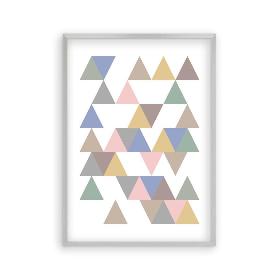 Triangle Pastel Print - Blim & Blum