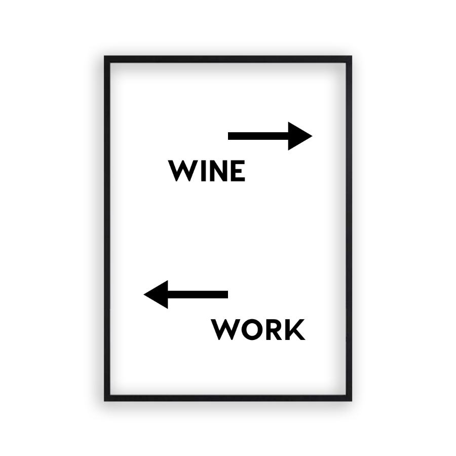 Personalised Drink Work Direction Print - Blim & Blum