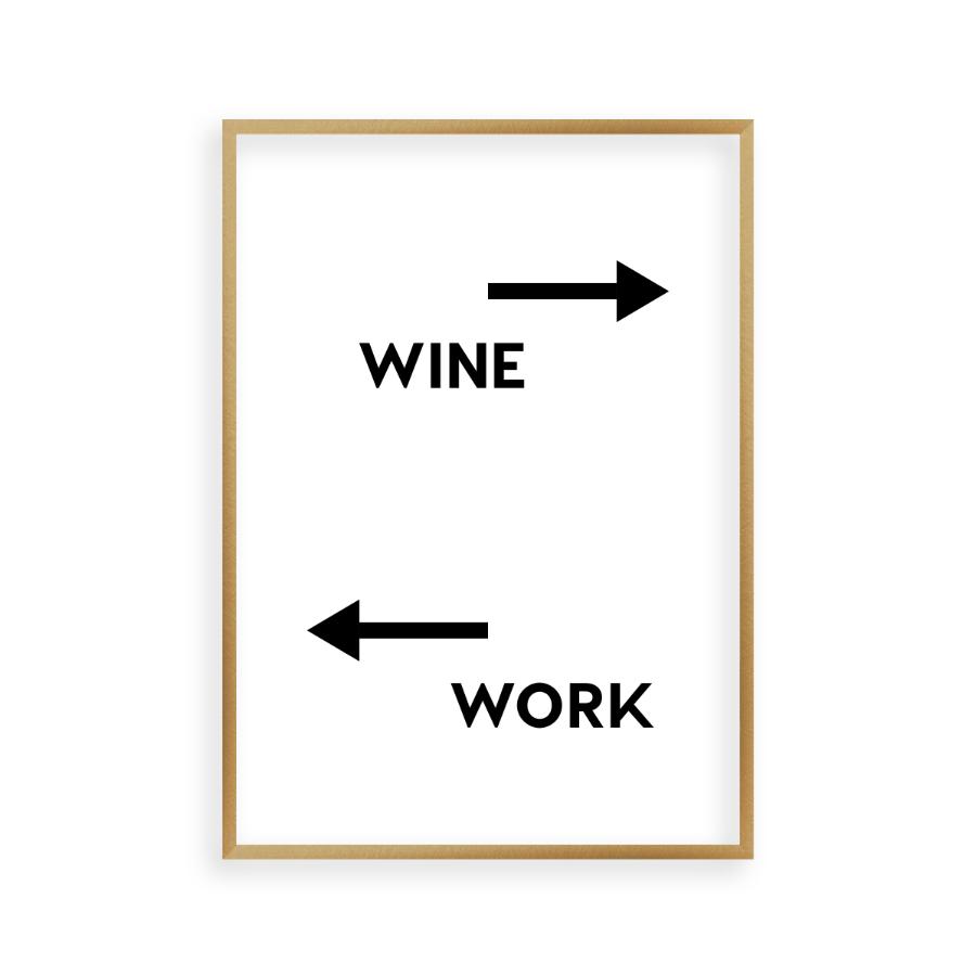 Personalised Drink Work Direction Print - Blim & Blum