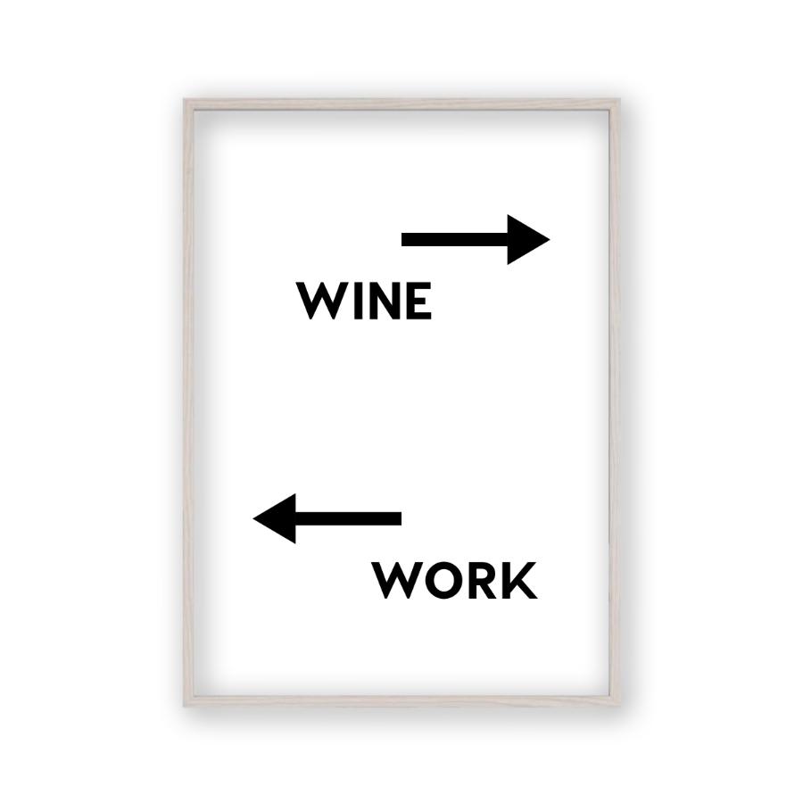 Personalised Drink Work Direction Print - Blim & Blum