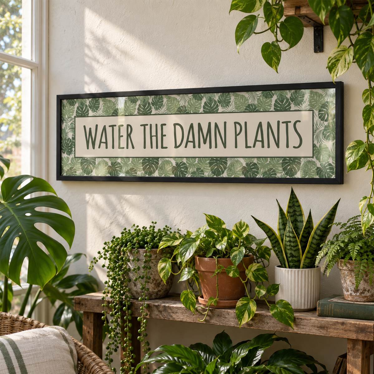 BB panorama natural 2026 | water-the-damn-plants-panoramic-print | close