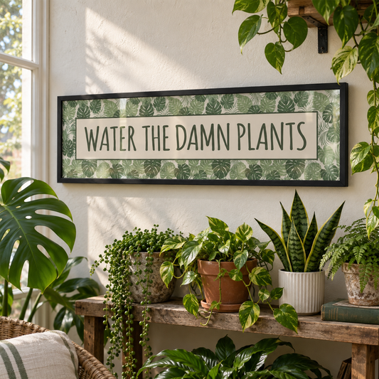 BB panorama natural 2026 | water-the-damn-plants-panoramic-print | close