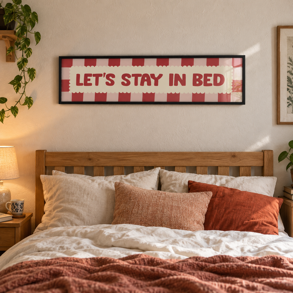 BB panorama natural 2026 | lets-stay-in-bed-panoramic-print | setting