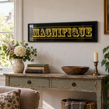 Magnifique Panoramic Print in a room setting