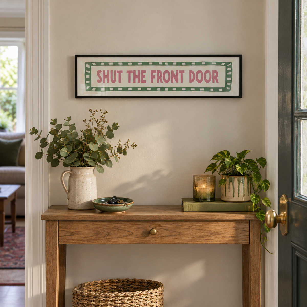 BB panorama natural 2026 | shut-the-front-door-panoramic-print | setting