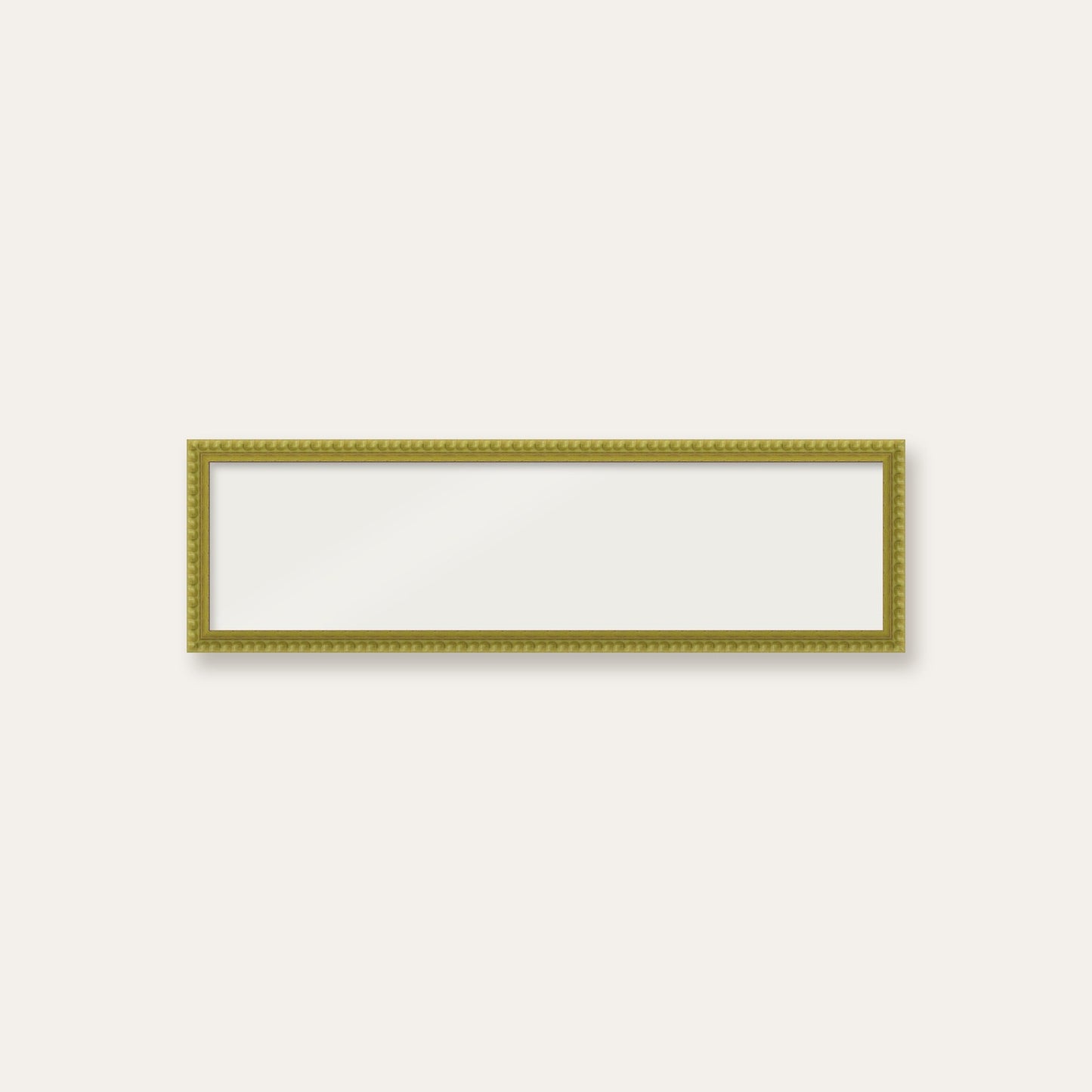 Green bobbin panoramic frame, 60cm x 15cm, frame only