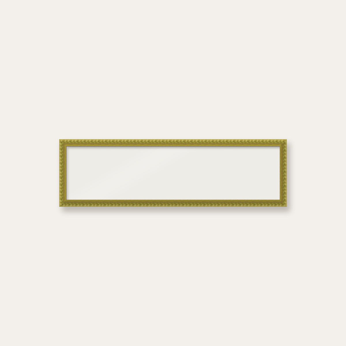 Green bobbin panoramic frame, 60cm x 15cm, frame only