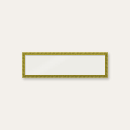 Green bobbin panoramic frame, 60cm x 15cm, frame only