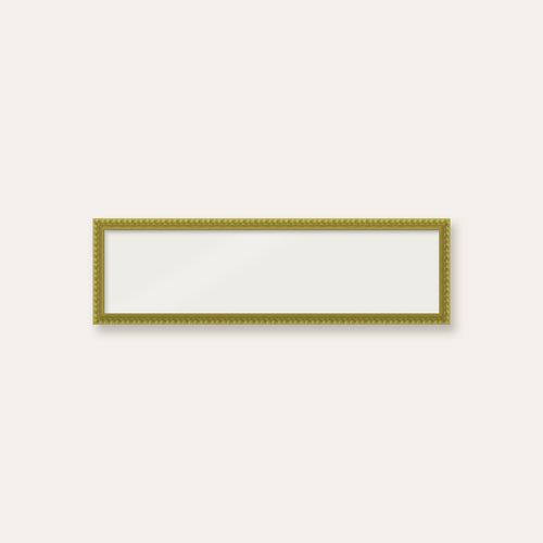 Green bobbin panoramic frame, 60cm x 15cm, frame only