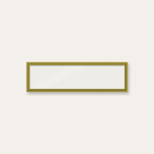 Green bobbin panoramic frame, 60cm x 15cm, frame only