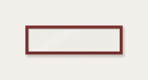 Dark Red bobbin panoramic frame, 60cm x 15cm, frame only