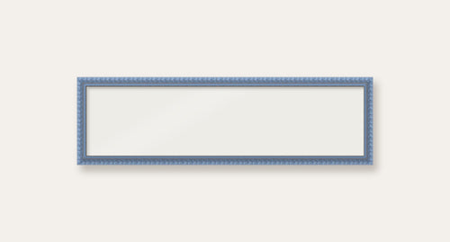Sky Blue bobbin panoramic frame, 60cm x 15cm, frame only