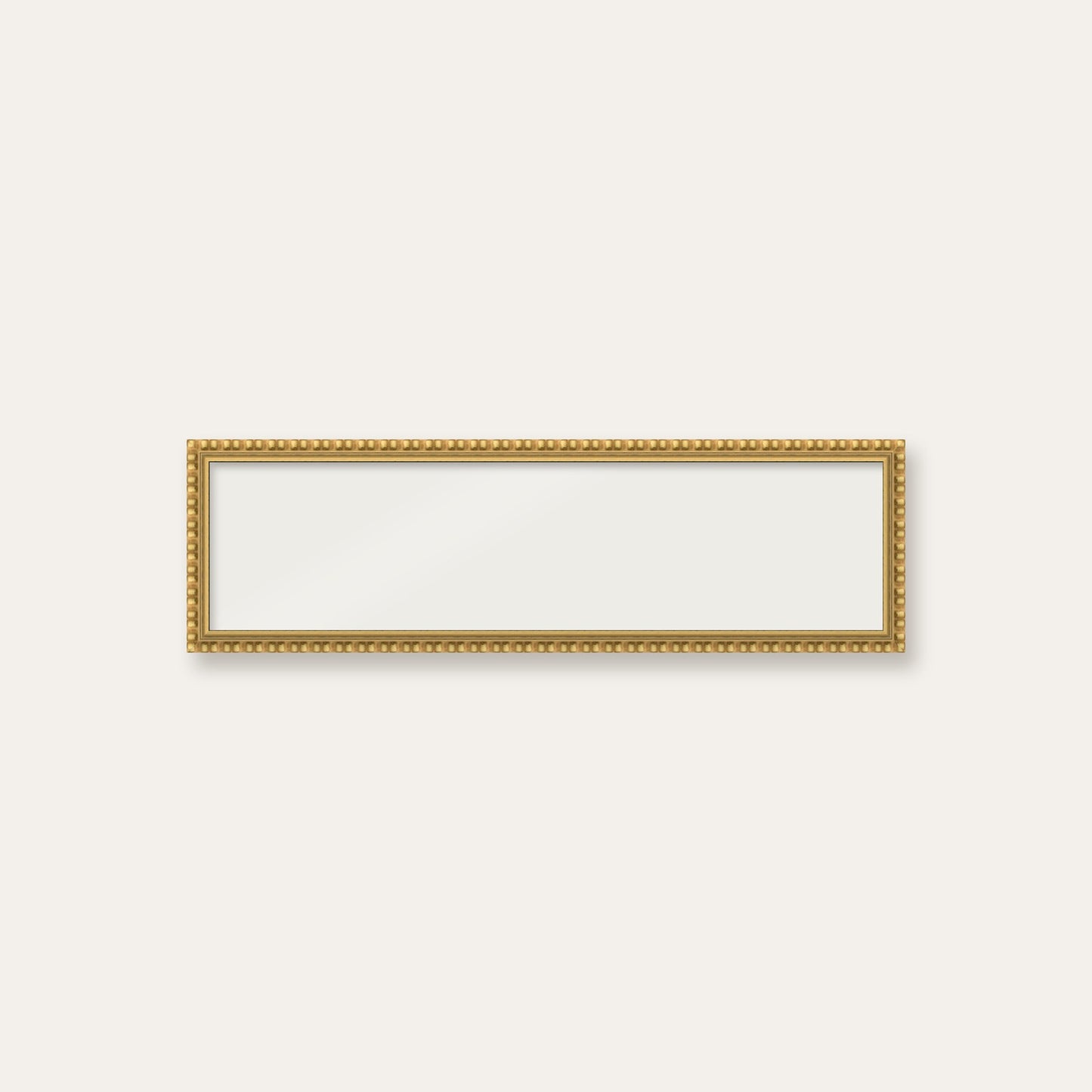 Gold bobbin panoramic frame, 60cm x 15cm, frame only