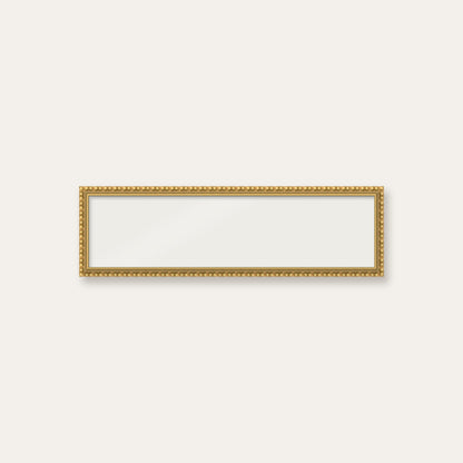 Gold bobbin panoramic frame, 60cm x 15cm, frame only