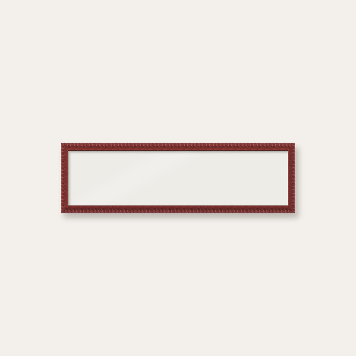 Dark Red bobbin panoramic frame, 60cm x 15cm, frame only