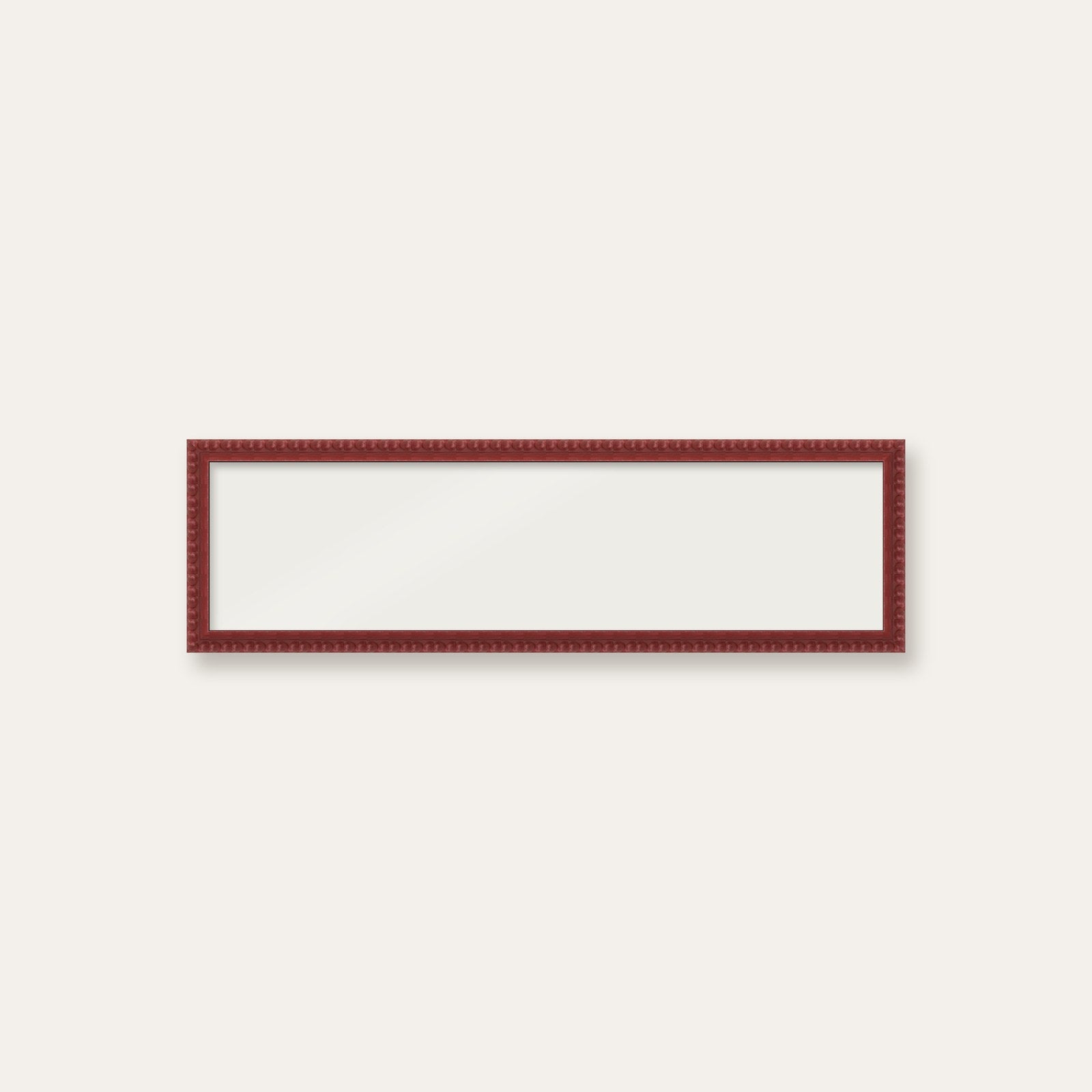 Dark Red bobbin panoramic frame, 60cm x 15cm, frame only