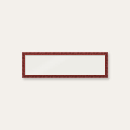 Dark Red bobbin panoramic frame, 60cm x 15cm, frame only