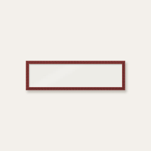 Dark Red bobbin panoramic frame, 60cm x 15cm, frame only