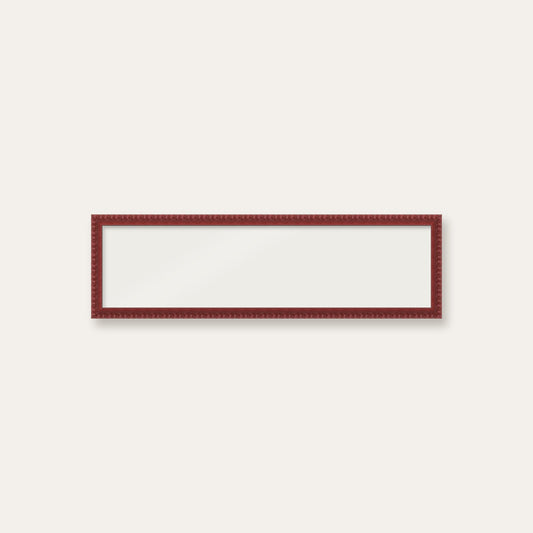 Dark Red bobbin panoramic frame, 60cm x 15cm, frame only