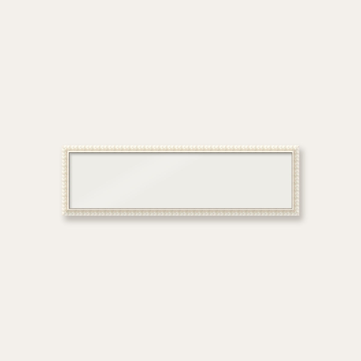 White bobbin panoramic frame, 60cm x 15cm, frame only