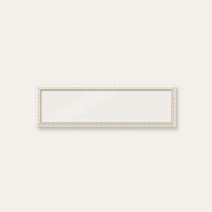 White bobbin panoramic frame, 60cm x 15cm, frame only