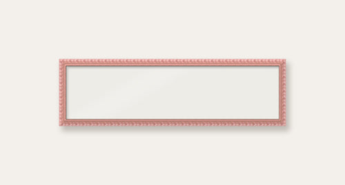 Pink bobbin panoramic frame, 60cm x 15cm, frame only