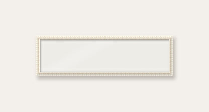 White bobbin panoramic frame, 60cm x 15cm, frame only