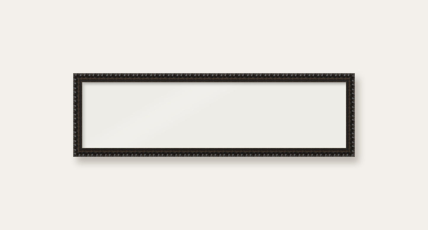 Black bobbin panoramic frame, 60cm x 15cm, frame only