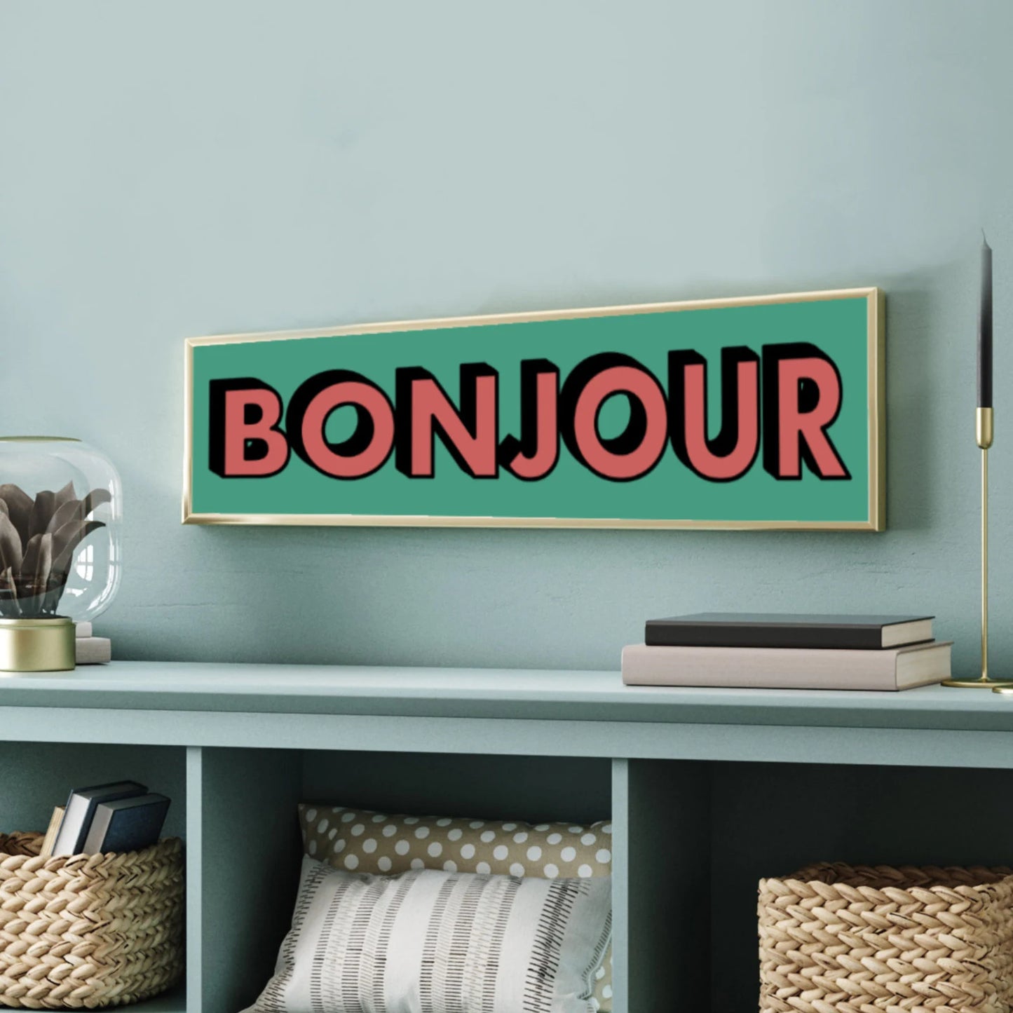 Bonjour Panoramic Print