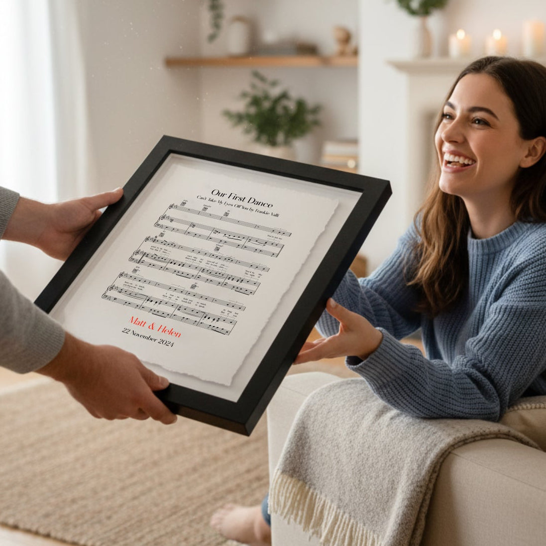 Framed Sheet Music 1st anniversary print