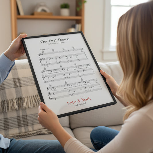 Personalised Song Sheet Music Print