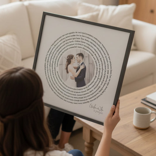 Personalised Song Lyrics And Photo 1st anniversary