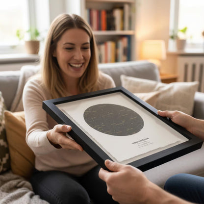 Personalised Star Map Print Print Float Mounted Frame
