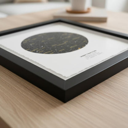 Personalised Star Map Print Print Float Mounted Frame