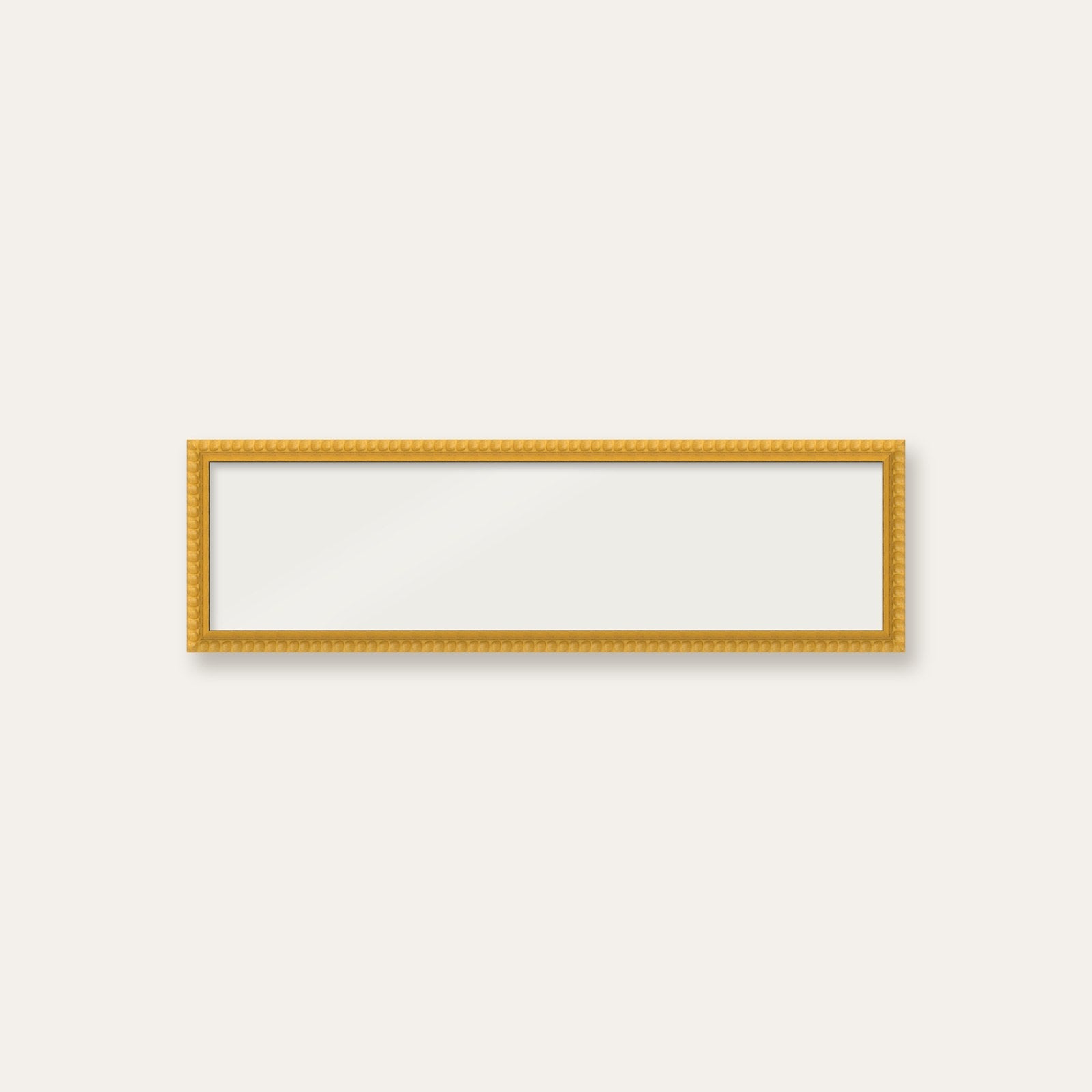 Yellow bobbin panoramic frame, 60cm x 15cm, frame only