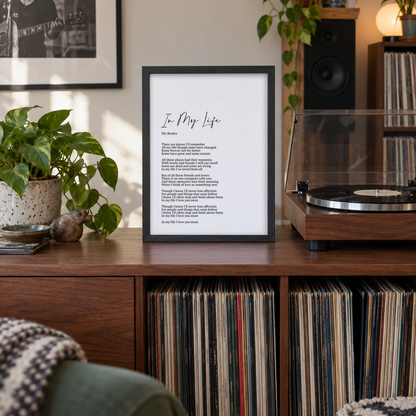 BB anniversary lifestyle 2026 | personalised-song-lyrics-print | wide