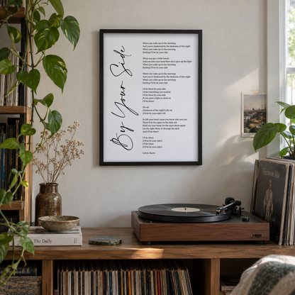 BB anniversary lifestyle 2026 | personalised-song-lyrics-script-print | wide