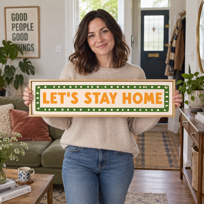 BB panorama 2026 | lets-stay-home-panoramic-print-hallway-entrance-wall-art | held