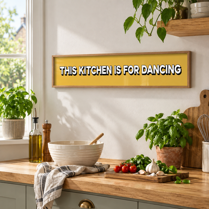 BB panorama 2026 | this-kitchen-is-for-dancing-panoramic-print | setting