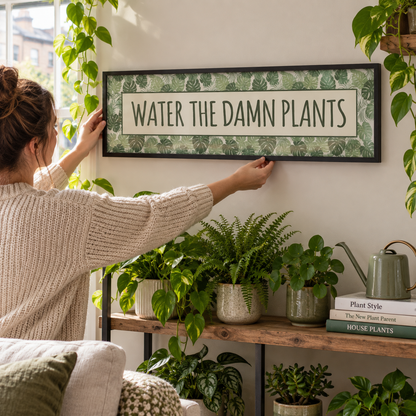 BB panorama 2026 | water-the-damn-plants-panoramic-print | setting