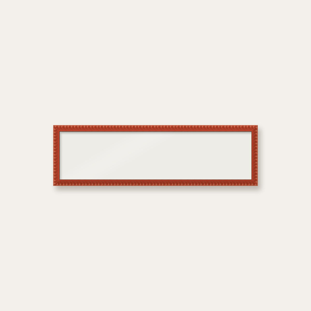 Red bobbin panoramic frame, 60cm x 15cm, frame only