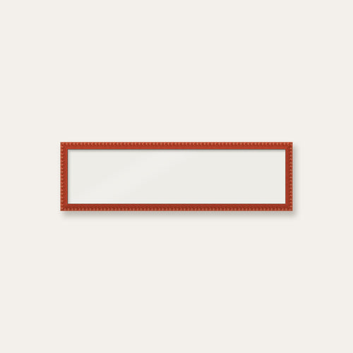 Red bobbin panoramic frame, 60cm x 15cm, frame only