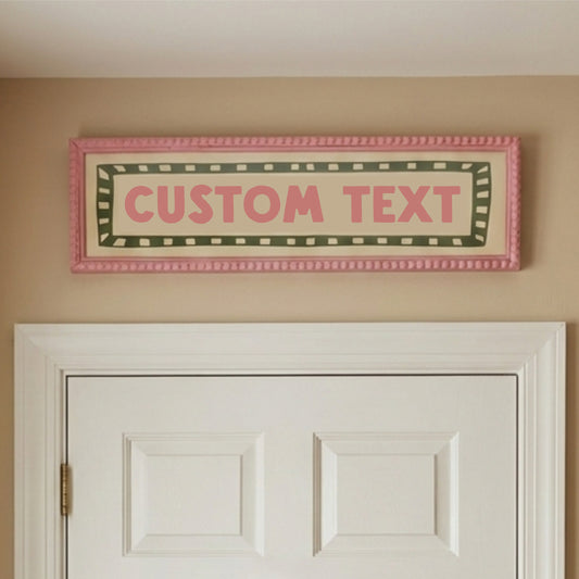 Custom Text Panoramic Print