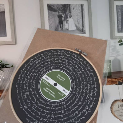 Customer photo — vinyl record cotton canvas