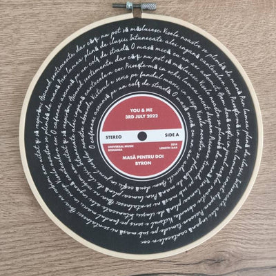 Customer photo — vinyl record cotton canvas