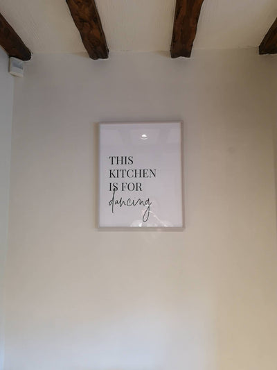 Customer photo — This Kitchen Is For Dancing Print
