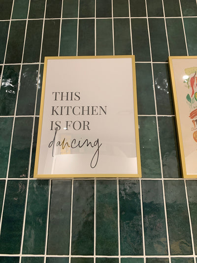 Customer photo — This Kitchen Is For Dancing Print