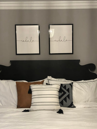Customer photo — Inhale Exhale - Set Of 2 Prints